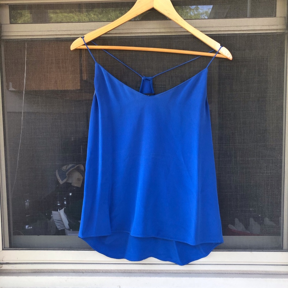 J Crew Royal Blue Racerback Cami Size 2